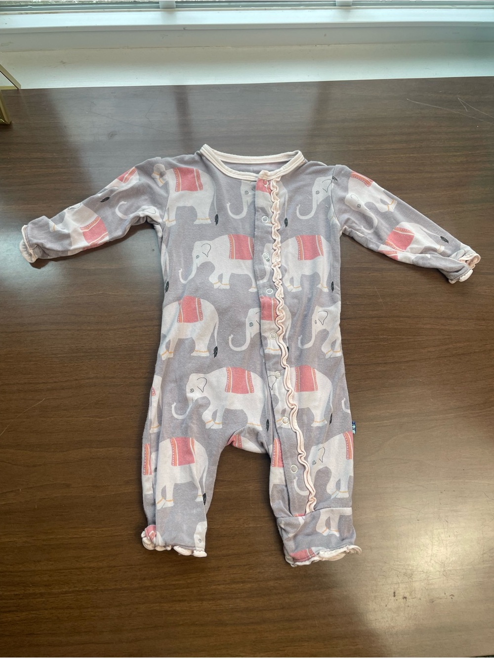 Kickee Pants Elephant Print Romper